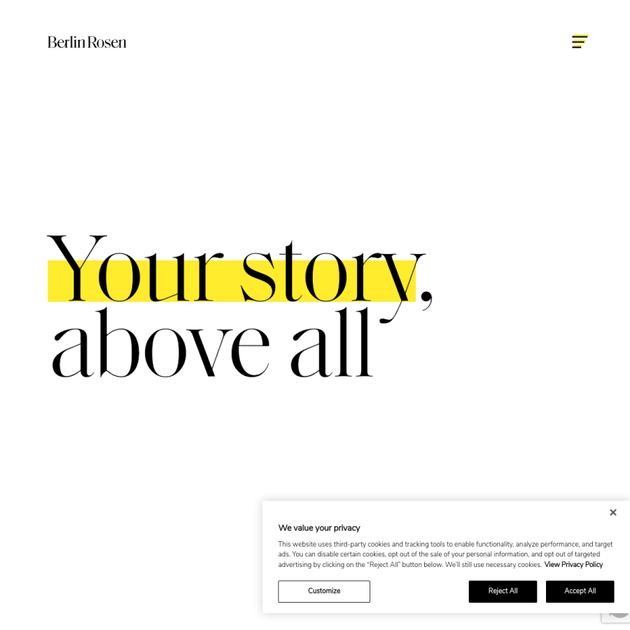 berlinrosen.com homepage screenshot
