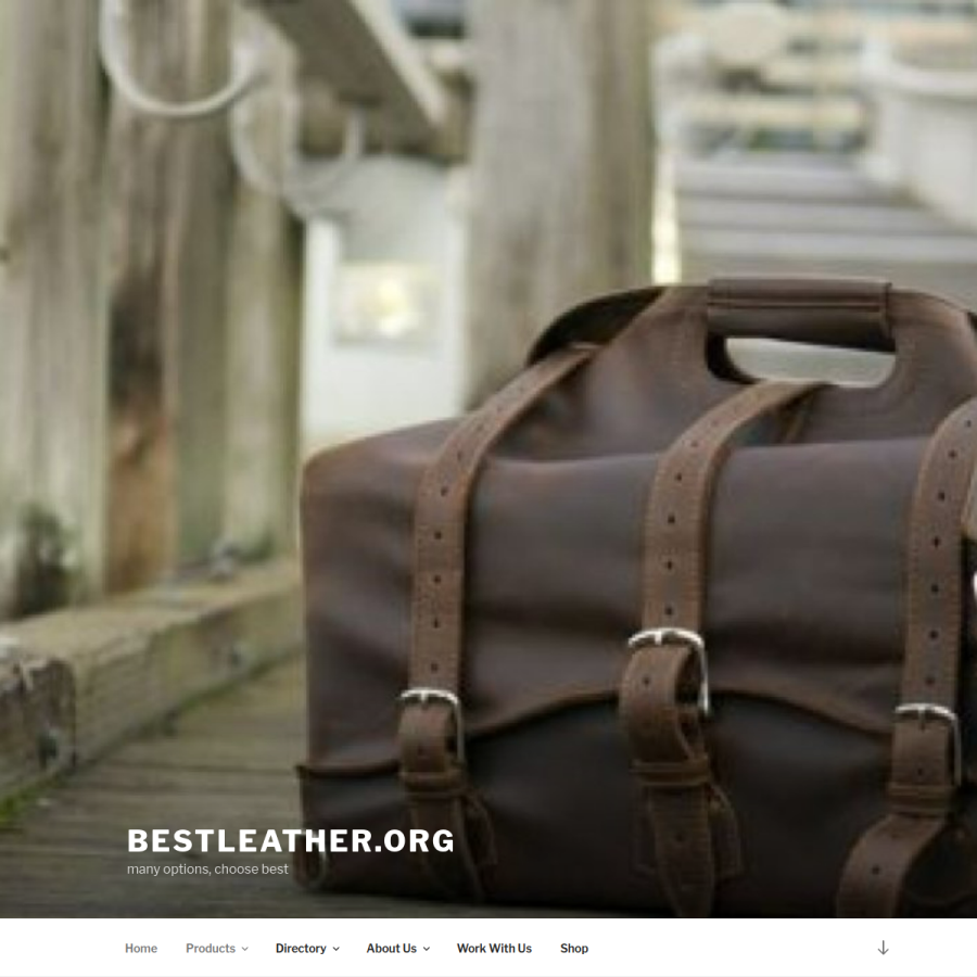 bestleather.org homepage screenshot