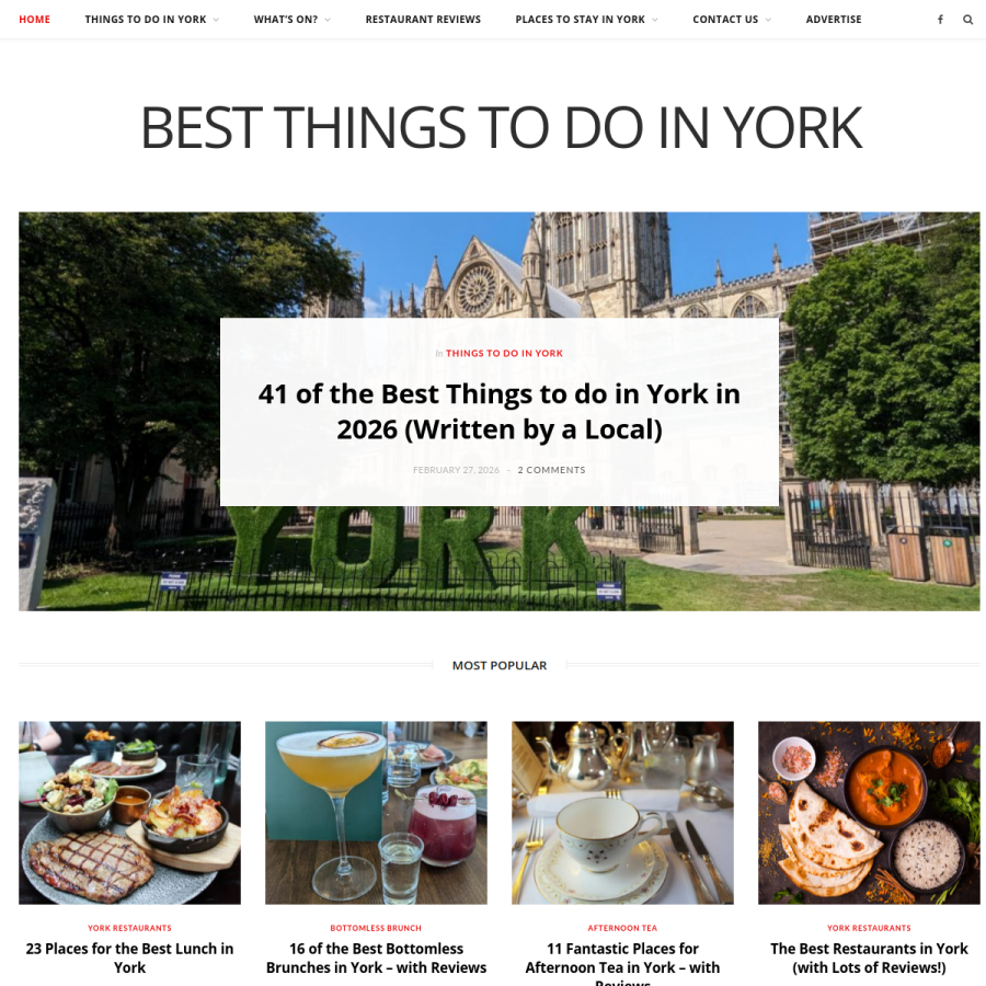 bestthingstodoinyork.co.uk homepage screenshot