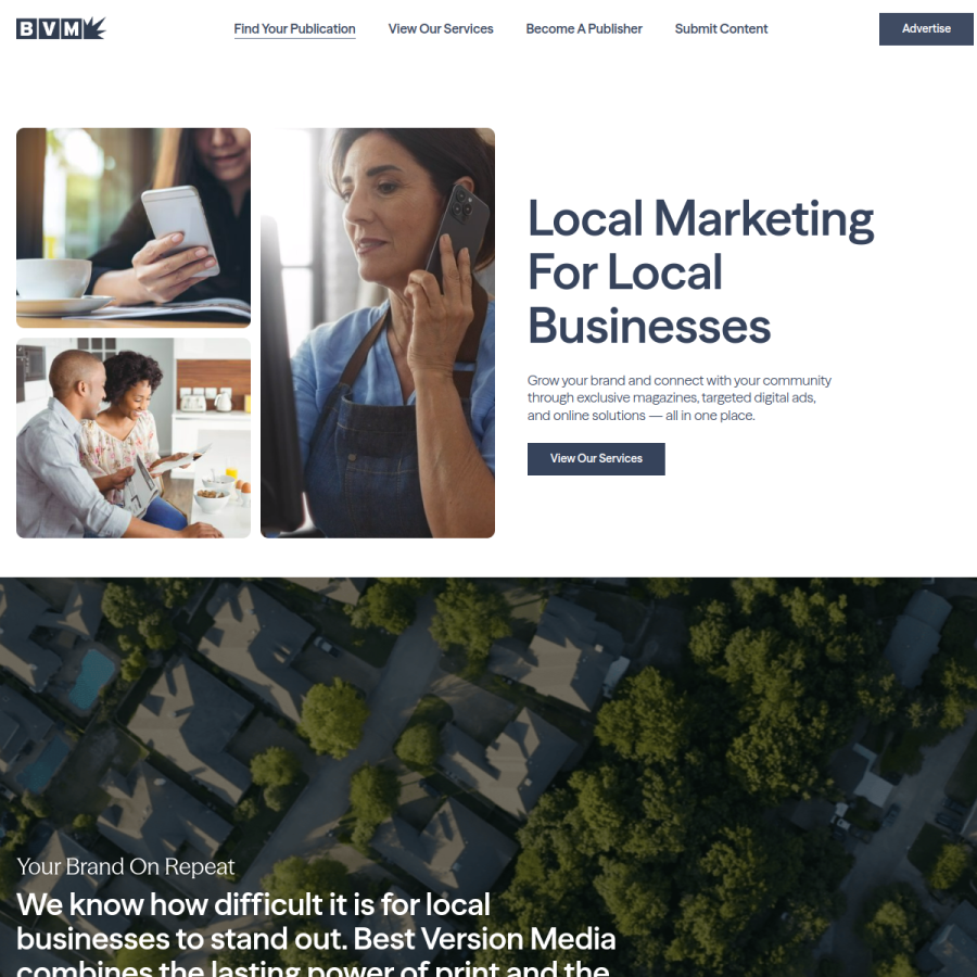 bestversionmedia.com homepage screenshot