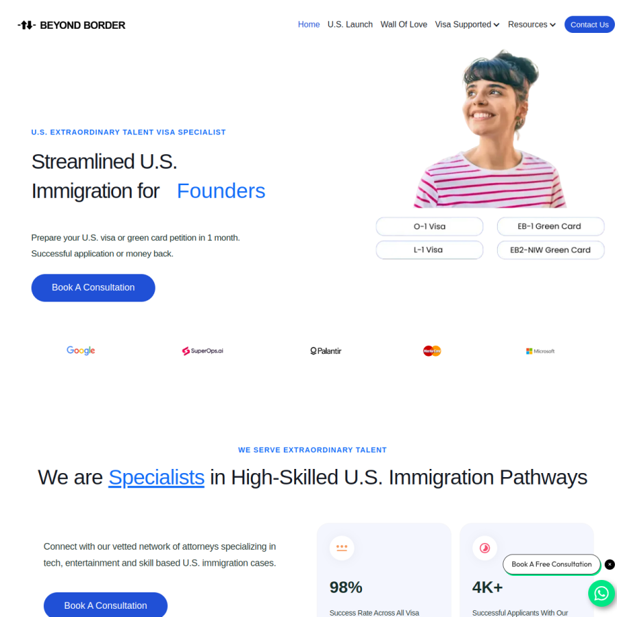 beyondborderglobal.com homepage screenshot