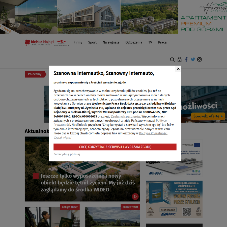 bielsko.biala.pl homepage screenshot
