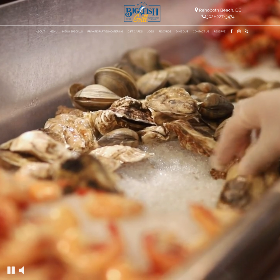 bigfishgrill.com homepage screenshot
