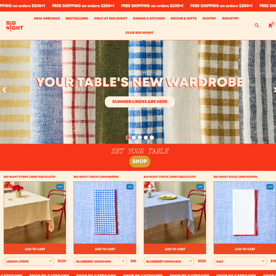 bignightbk.com homepage screenshot