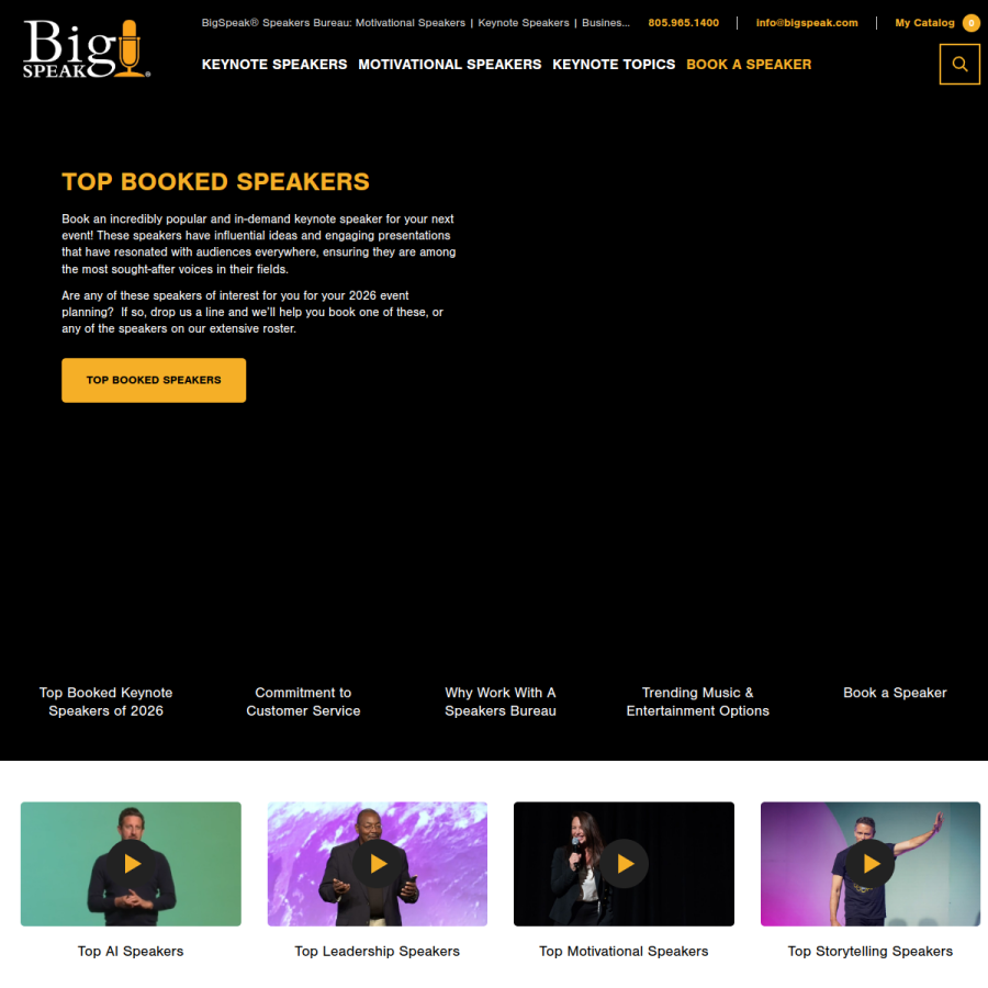 bigspeak.com homepage screenshot