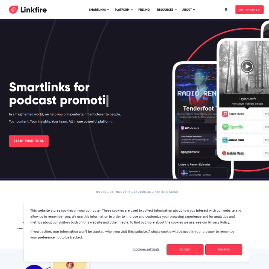 bio.to homepage screenshot