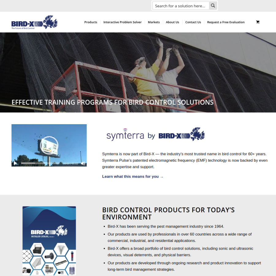 bird-x.com homepage screenshot