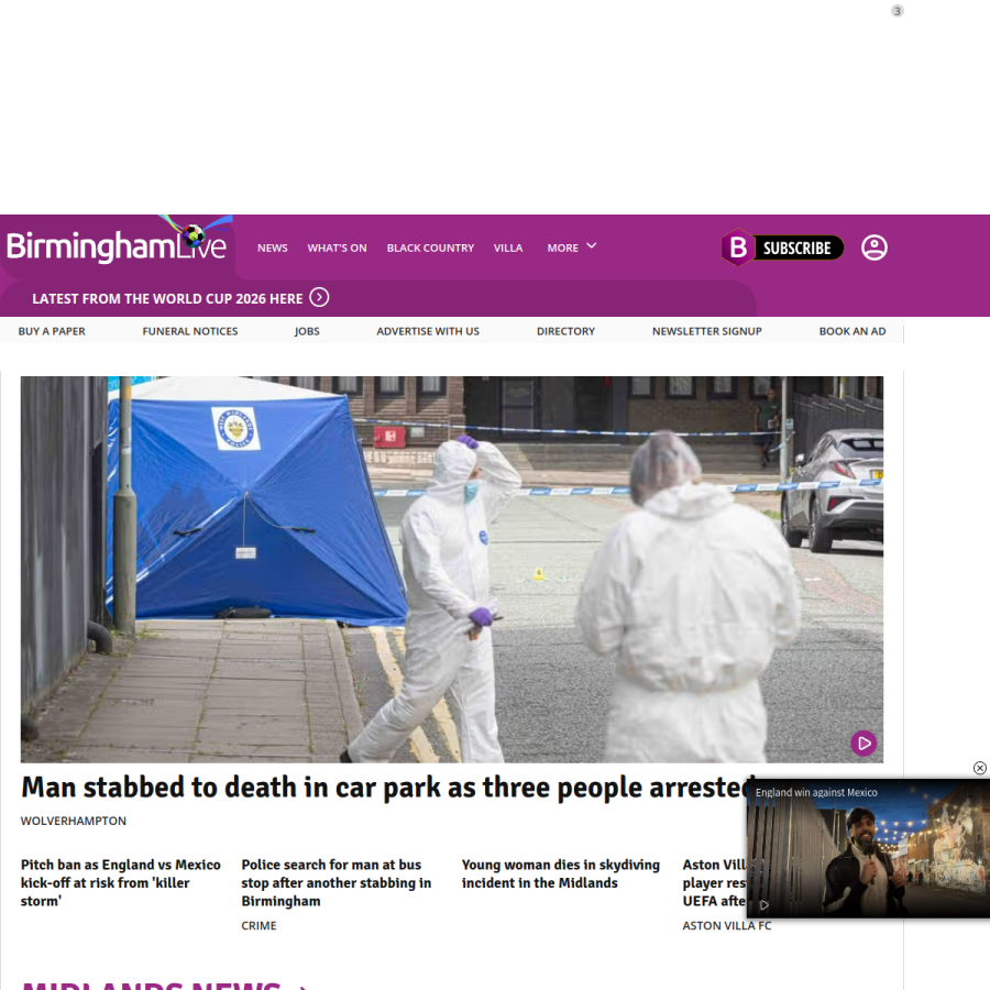 birminghammail.co.uk homepage screenshot