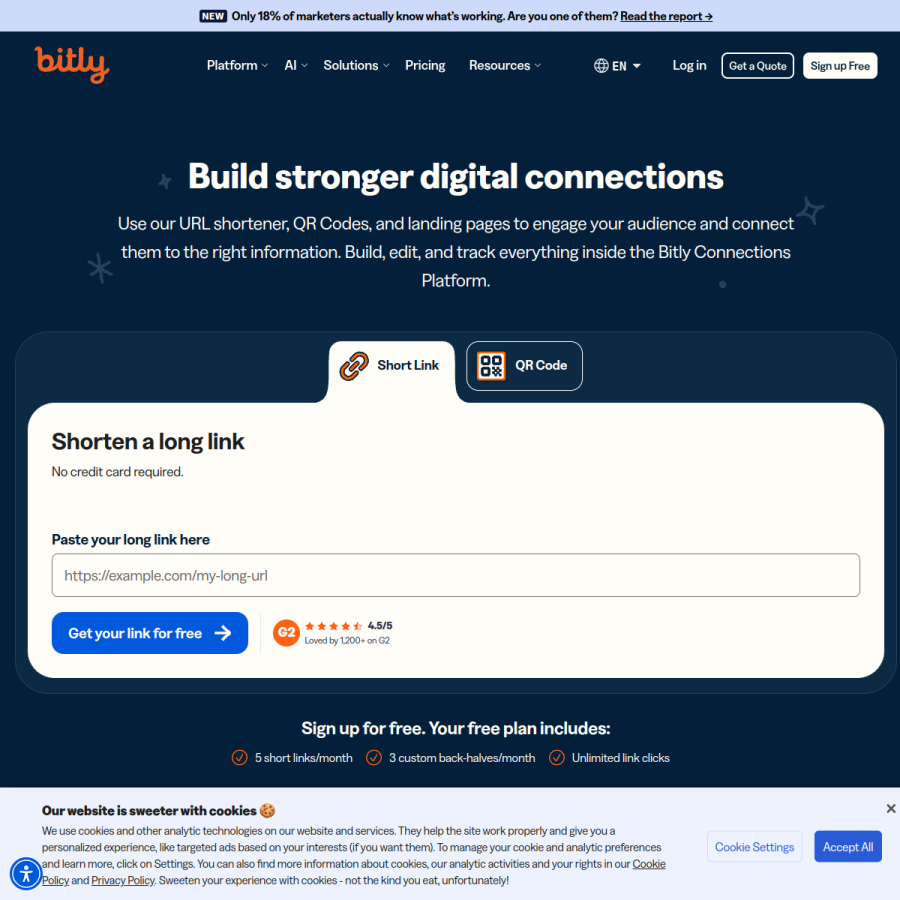 bit.ly homepage screenshot