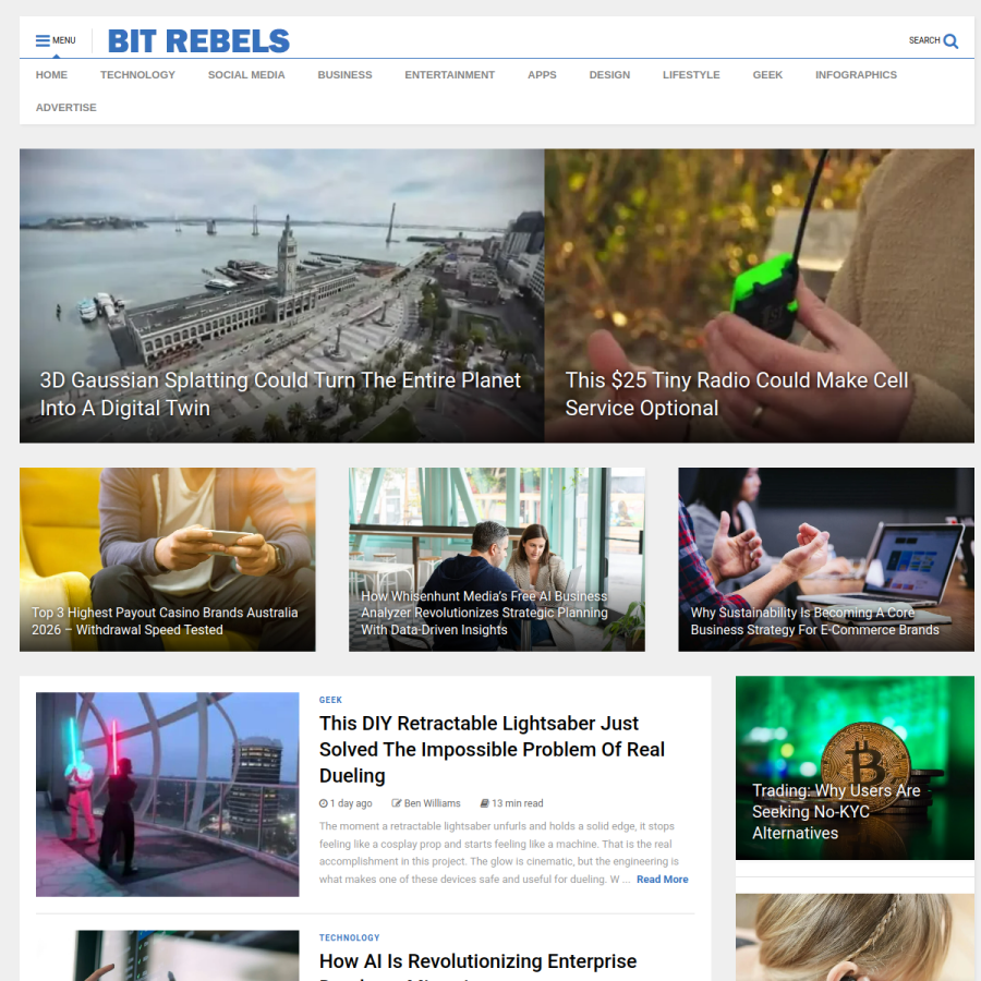 bitrebels.com homepage screenshot