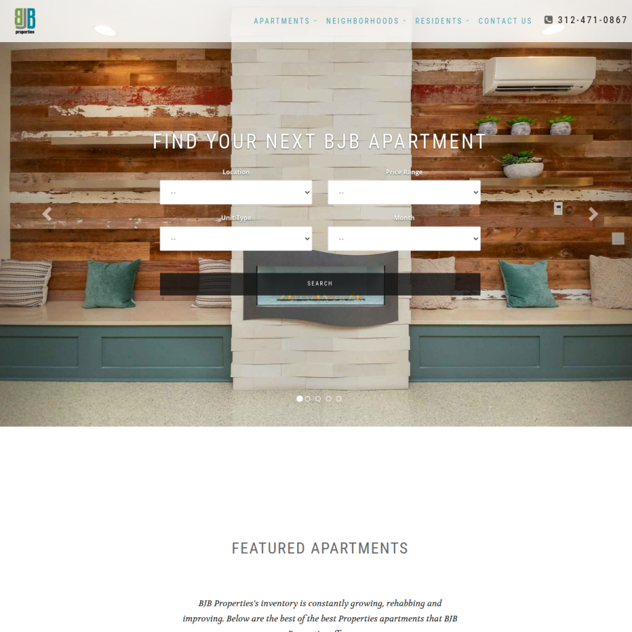 bjbproperties.com homepage screenshot