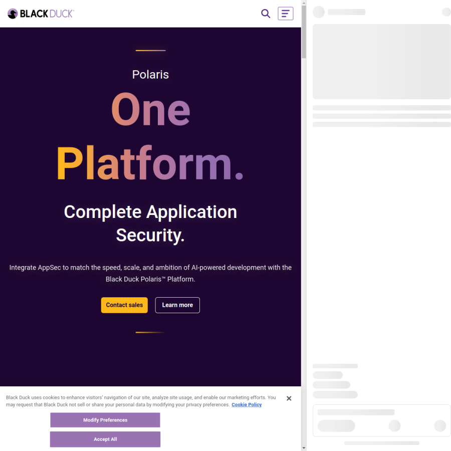 blackduck.com homepage screenshot
