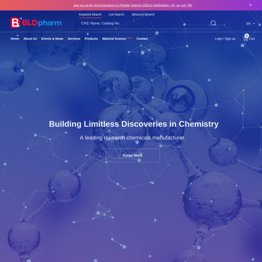 bldpharm.com homepage screenshot