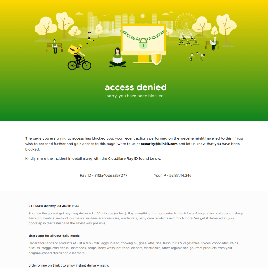 blinkit.com homepage screenshot