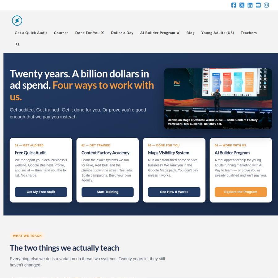 blitzmetrics.com homepage screenshot