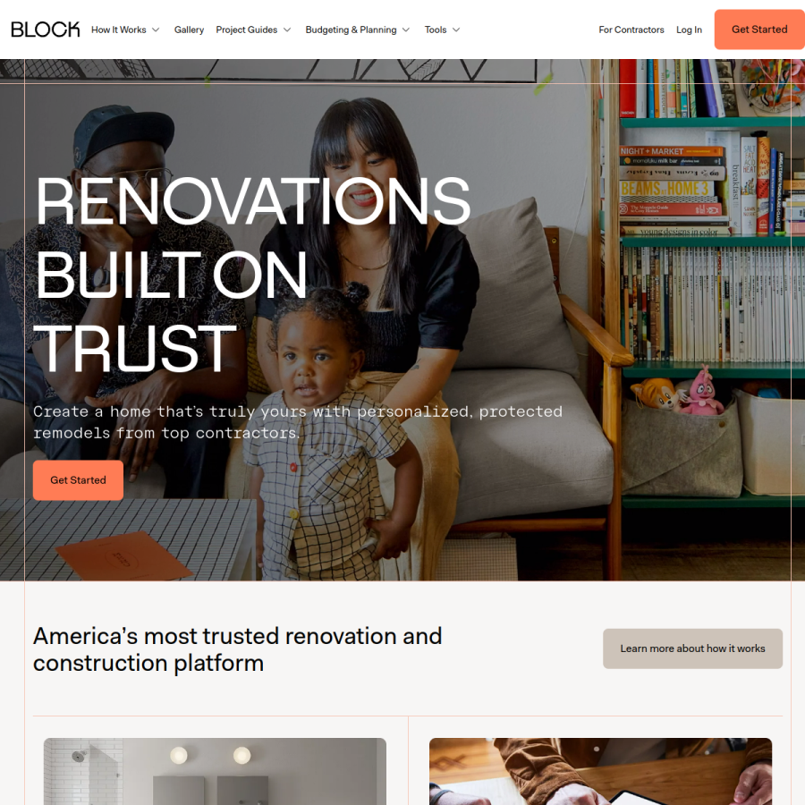 blockrenovation.com homepage screenshot