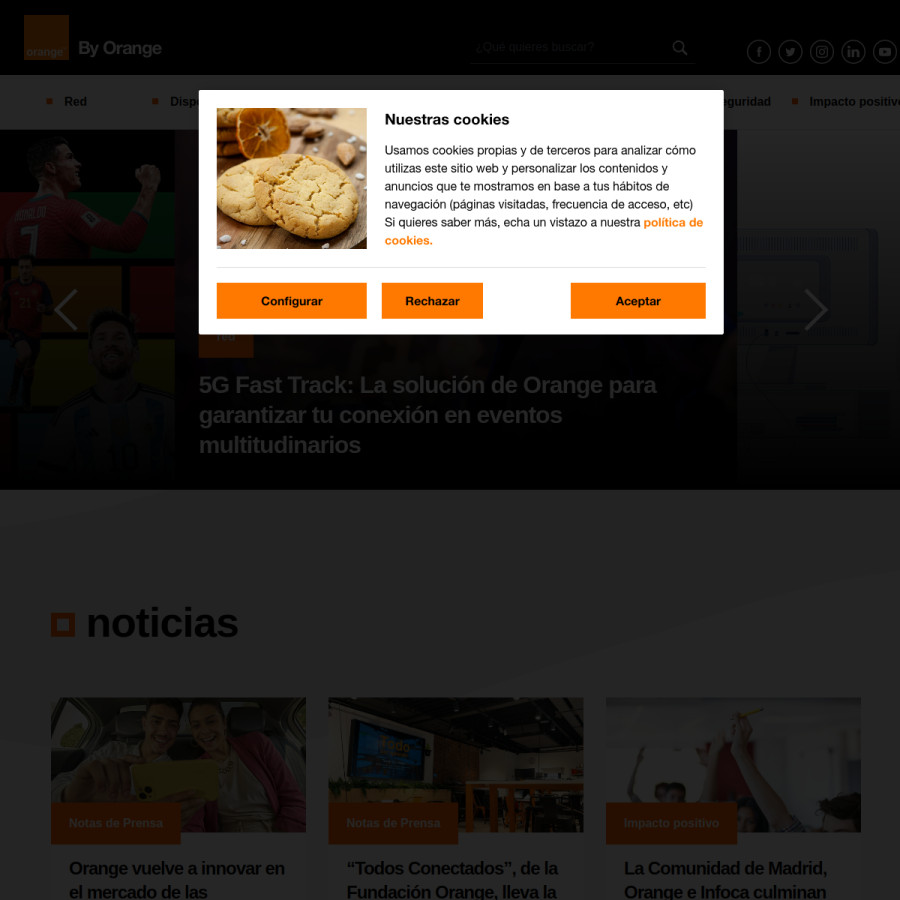 blog.orange.es homepage screenshot
