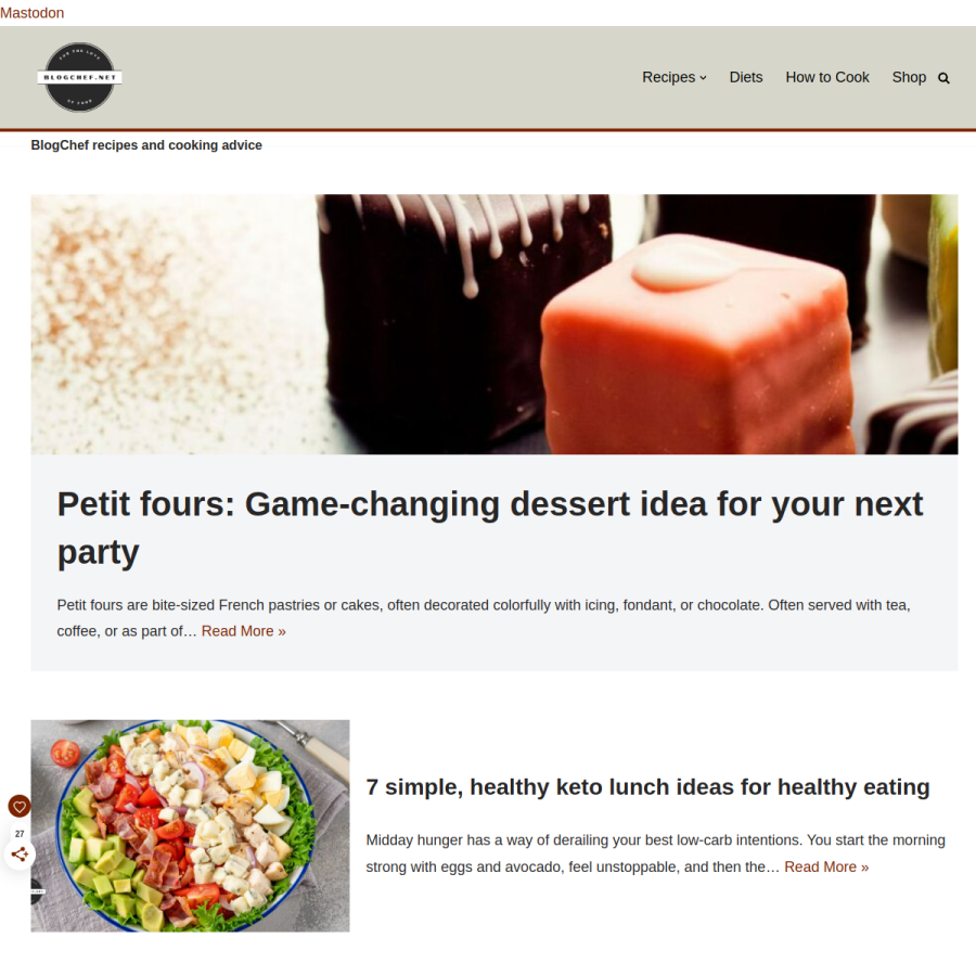 blogchef.net homepage screenshot