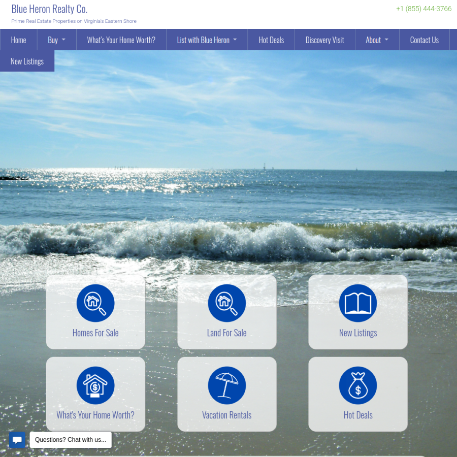 blueheronva.com homepage screenshot