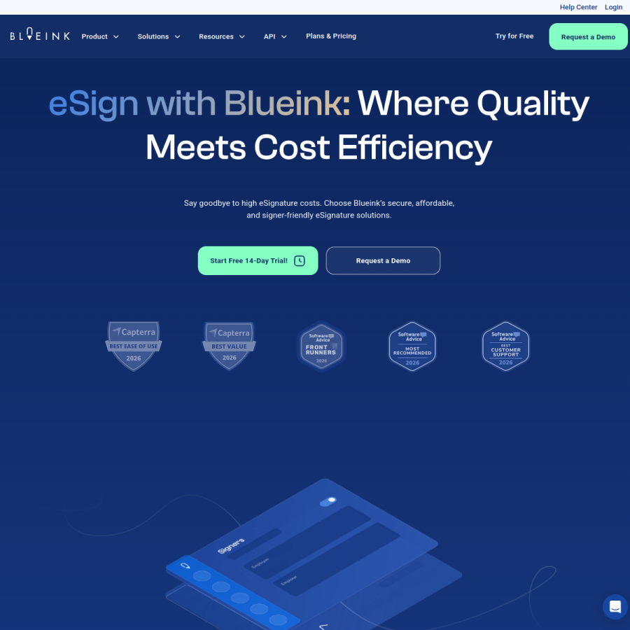 blueink.com homepage screenshot
