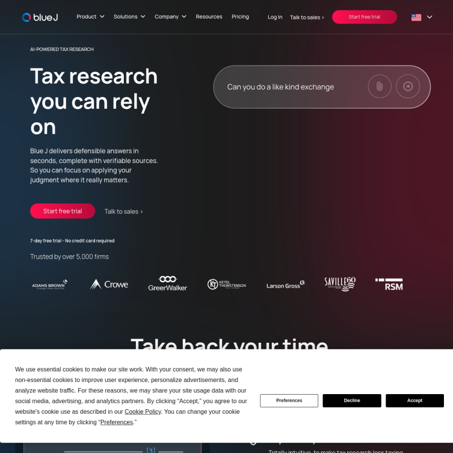 bluej.com homepage screenshot