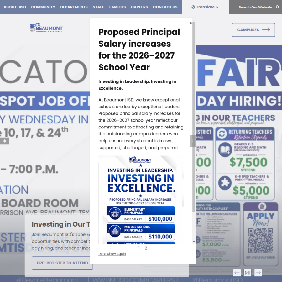 bmtisd.com homepage screenshot
