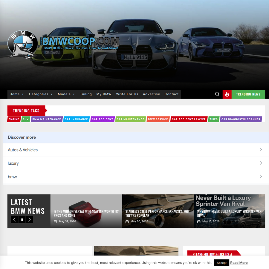 bmwcoop.com homepage screenshot