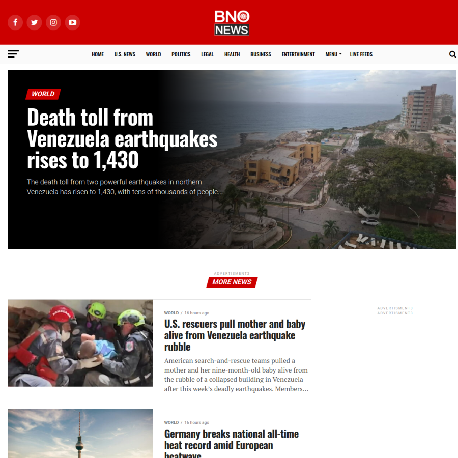 bnonews.com homepage screenshot