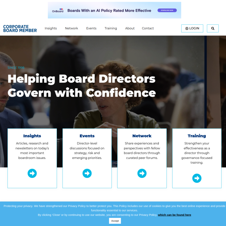 boardmember.com homepage screenshot
