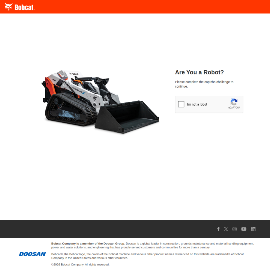 bobcat.com homepage screenshot