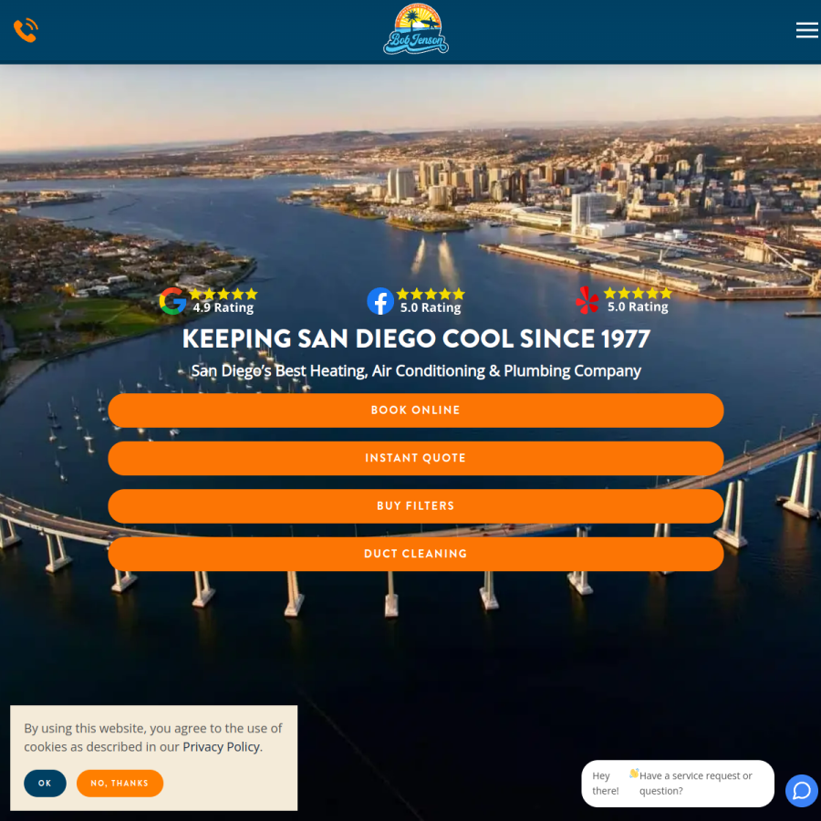 bobjenson.com homepage screenshot
