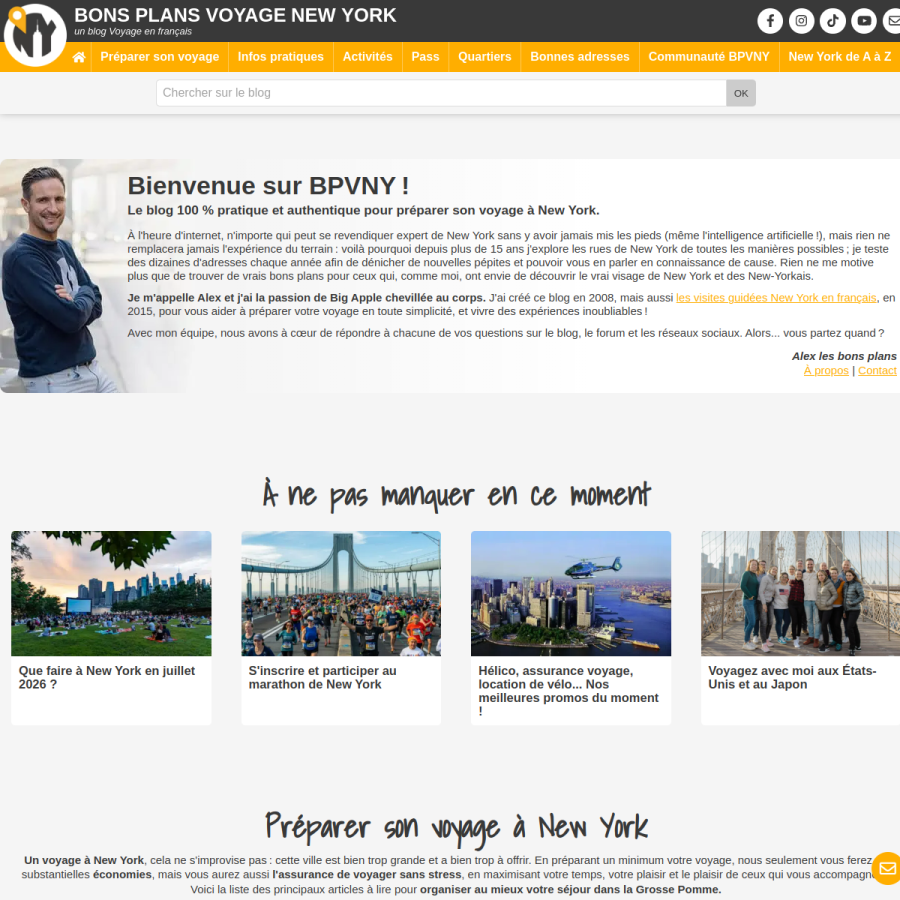bons-plans-voyage-new-york.com homepage screenshot