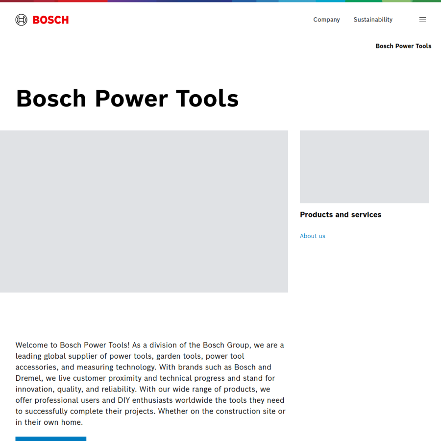 bosch-pt.com homepage screenshot
