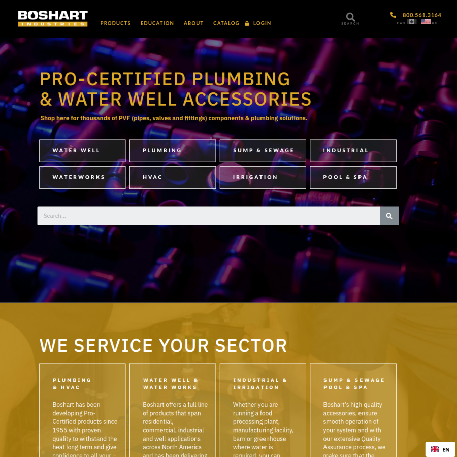 boshart.com homepage screenshot