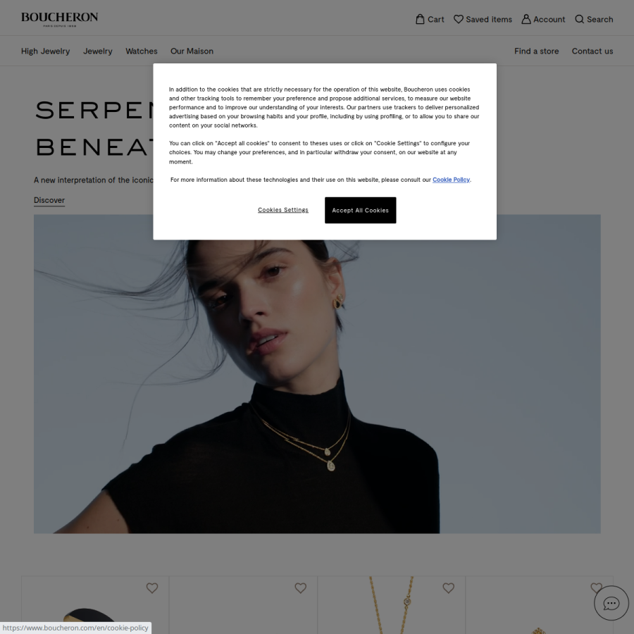 boucheron.com homepage screenshot