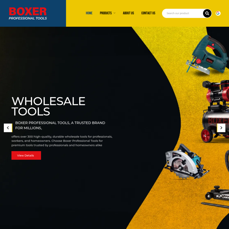 boxertools.eu homepage screenshot