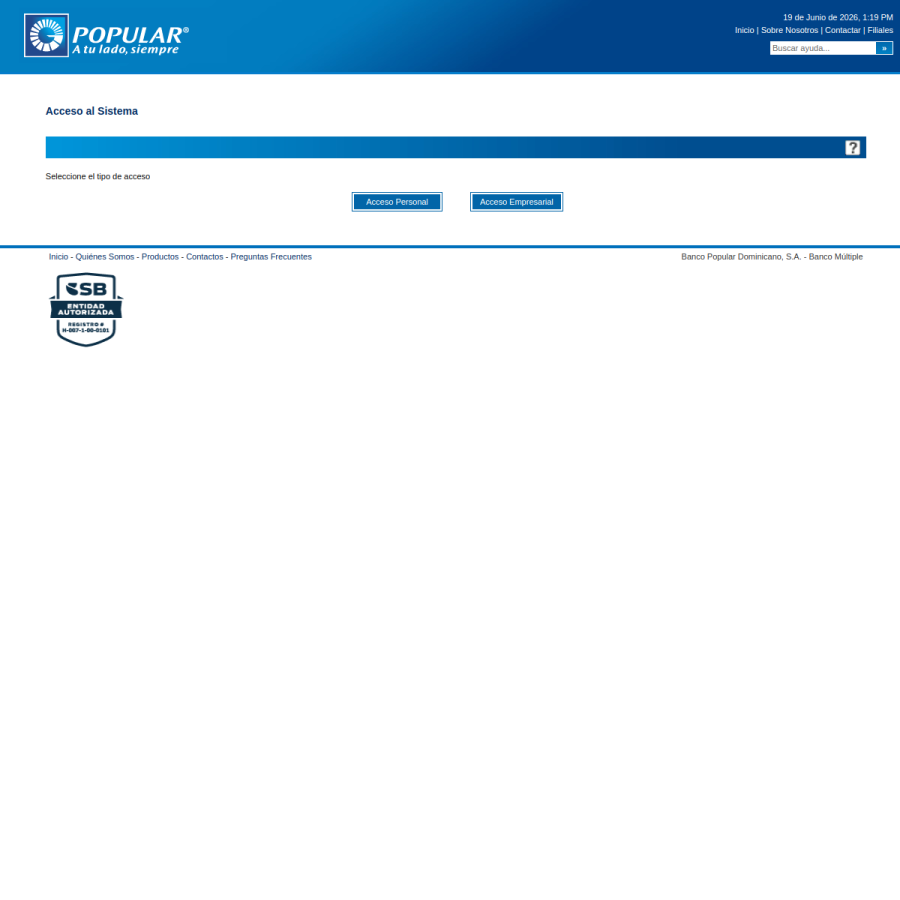 bpd.com.do homepage screenshot
