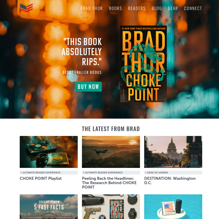 bradthor.com homepage screenshot