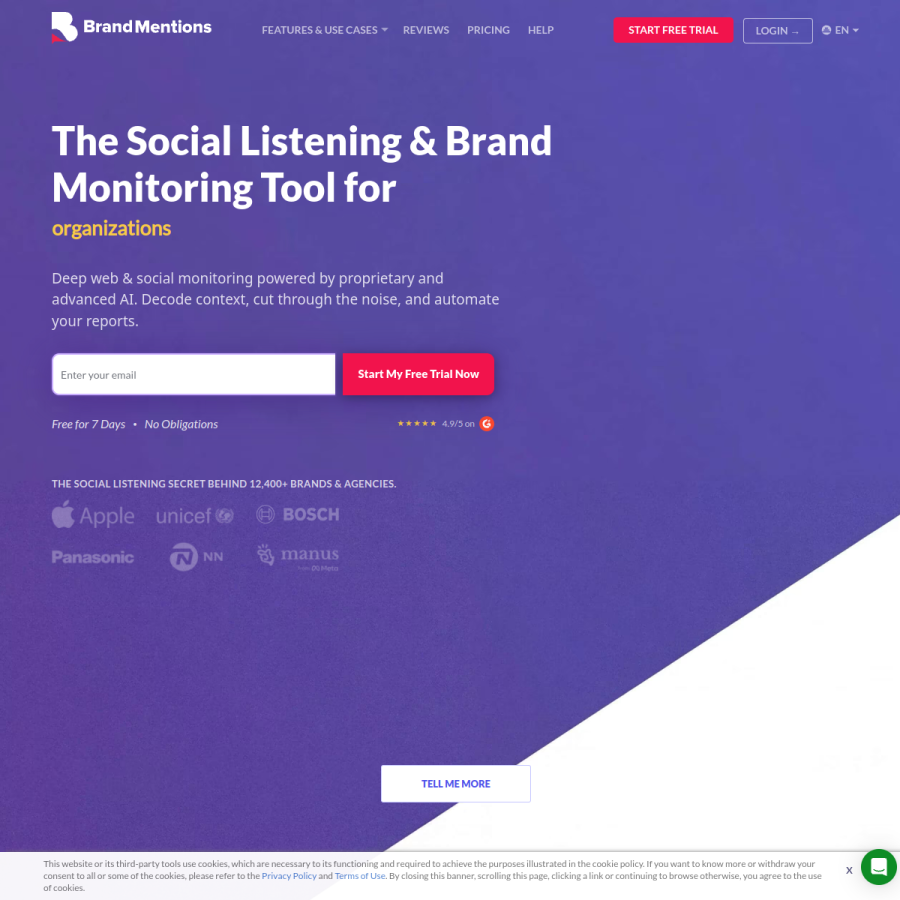 brandmentions.com homepage screenshot