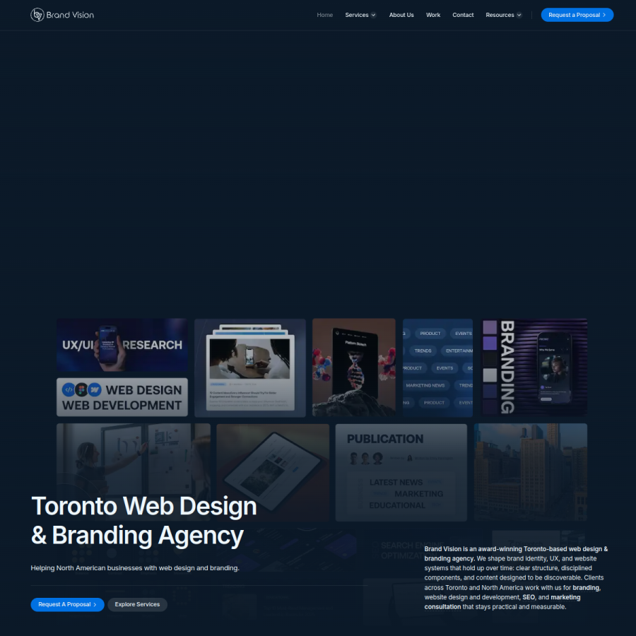 brandvm.com homepage screenshot