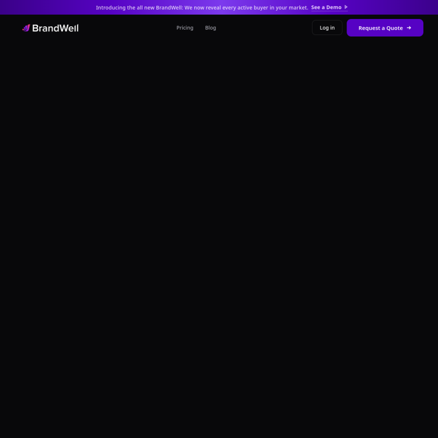 brandwell.ai homepage screenshot