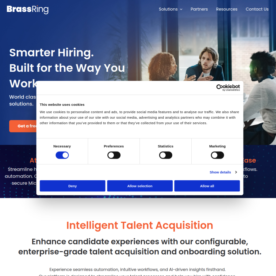 brassring.com homepage screenshot