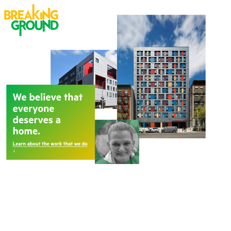 breakingground.org homepage screenshot