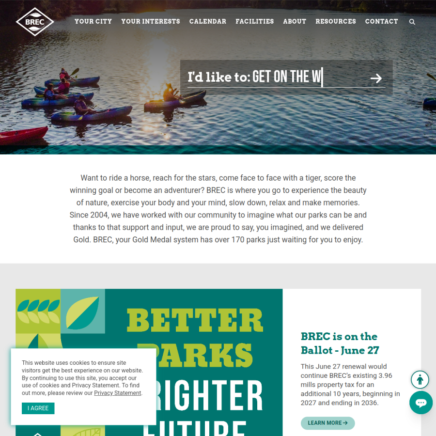 brec.org homepage screenshot