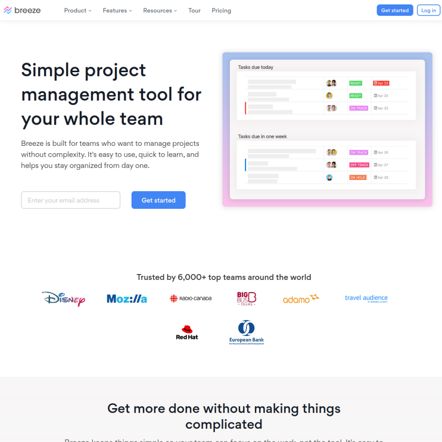 breeze.pm homepage screenshot