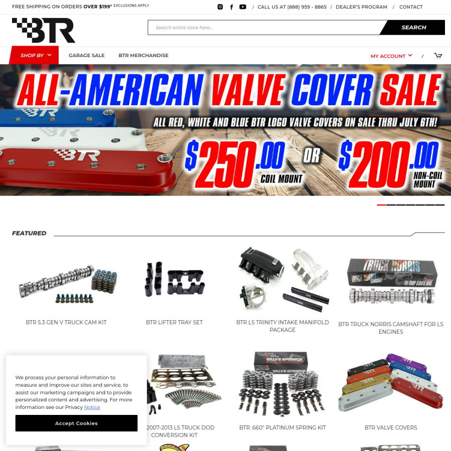 briantooleyracing.com homepage screenshot