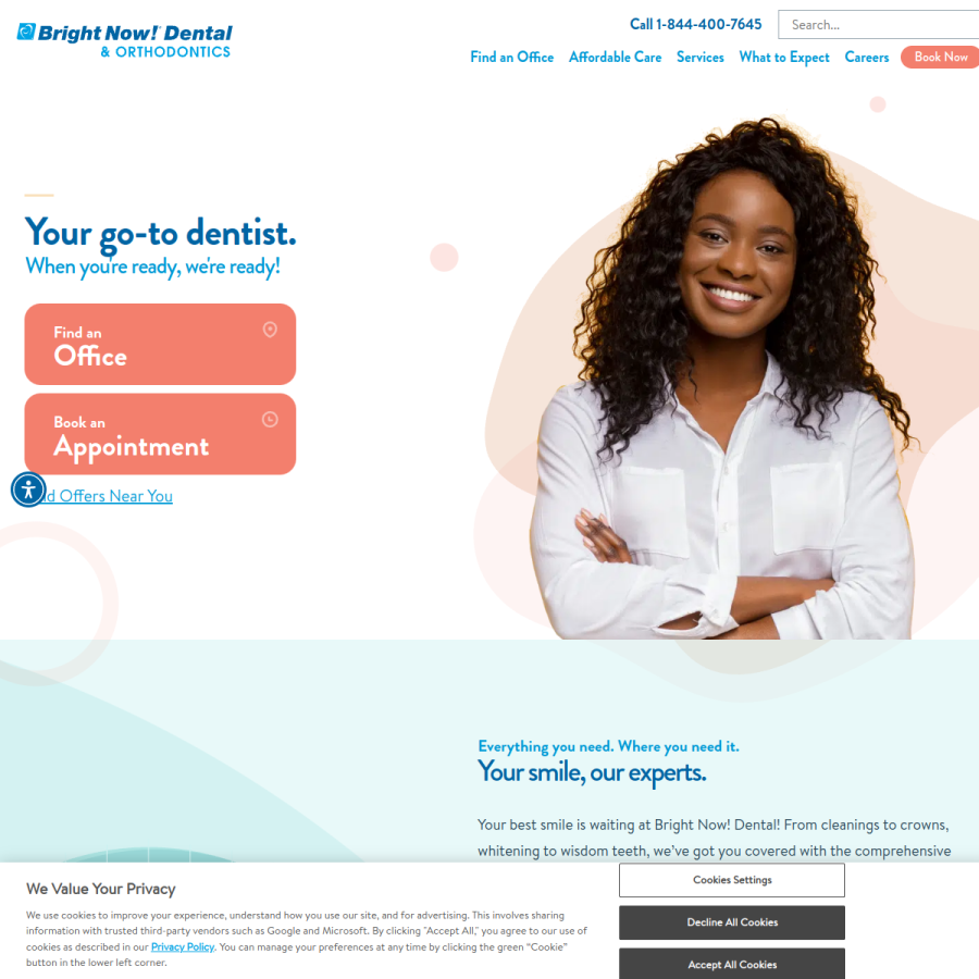 brightnow.com homepage screenshot