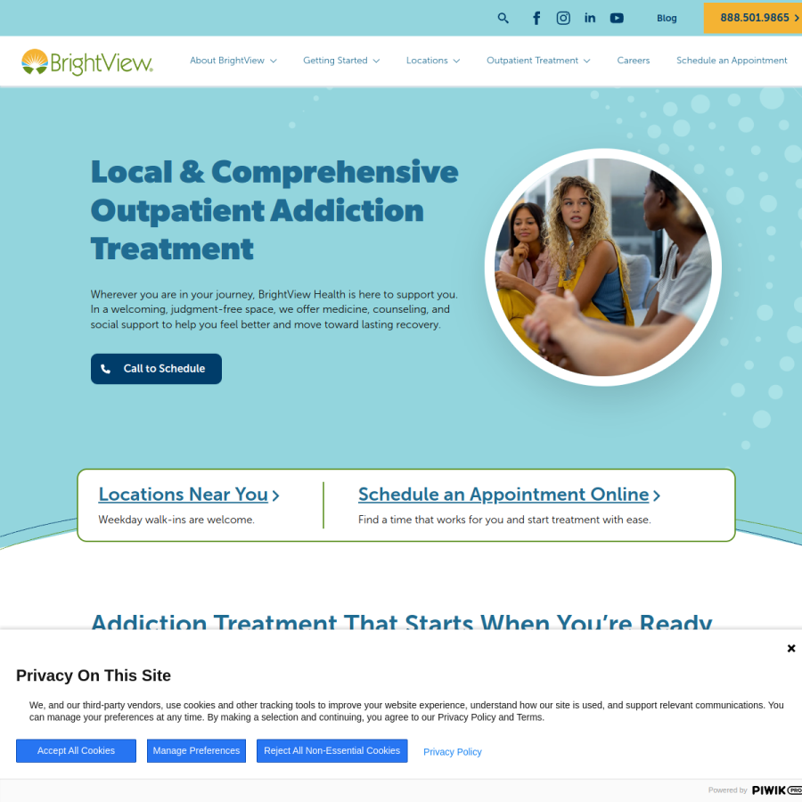 brightviewhealth.com homepage screenshot