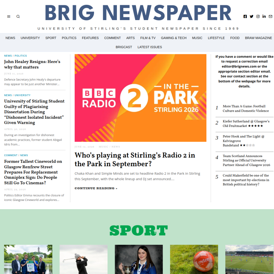 brignews.com homepage screenshot
