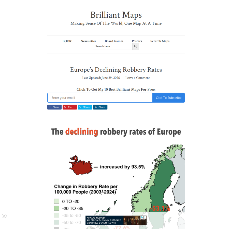 brilliantmaps.com homepage screenshot